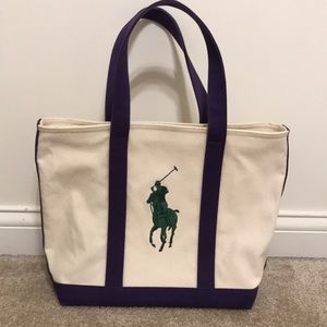 Ralph Lauren Canvas Boat Tote